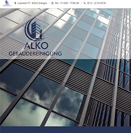 Webseite Erstellt für Alko Gebäudereinigung