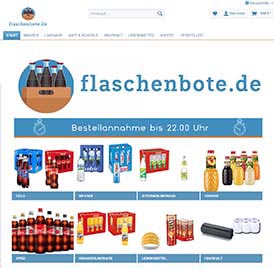 Online Shop Erstellung für flaschenbote.de