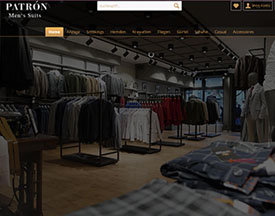 Online Shop Erstellung für Patron Men's Suits