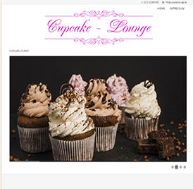 Cupcake-Lounge Webseite erstellt von SEO GRECO